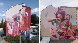 winning mural and mural in Berlin by TelmoMiel